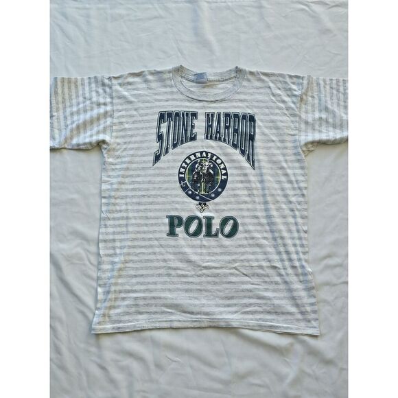 Vintage Other - Vintage Stone Harbor Polo T Shirt XLarge Made‎ In USA Single Stitch